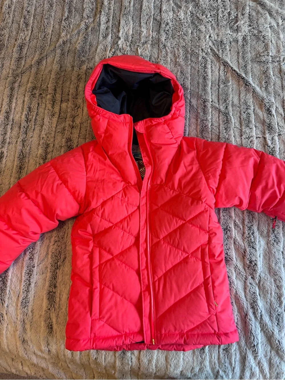 Girls Pink Columbia Hooded Winter Coat- 4/5 xxs